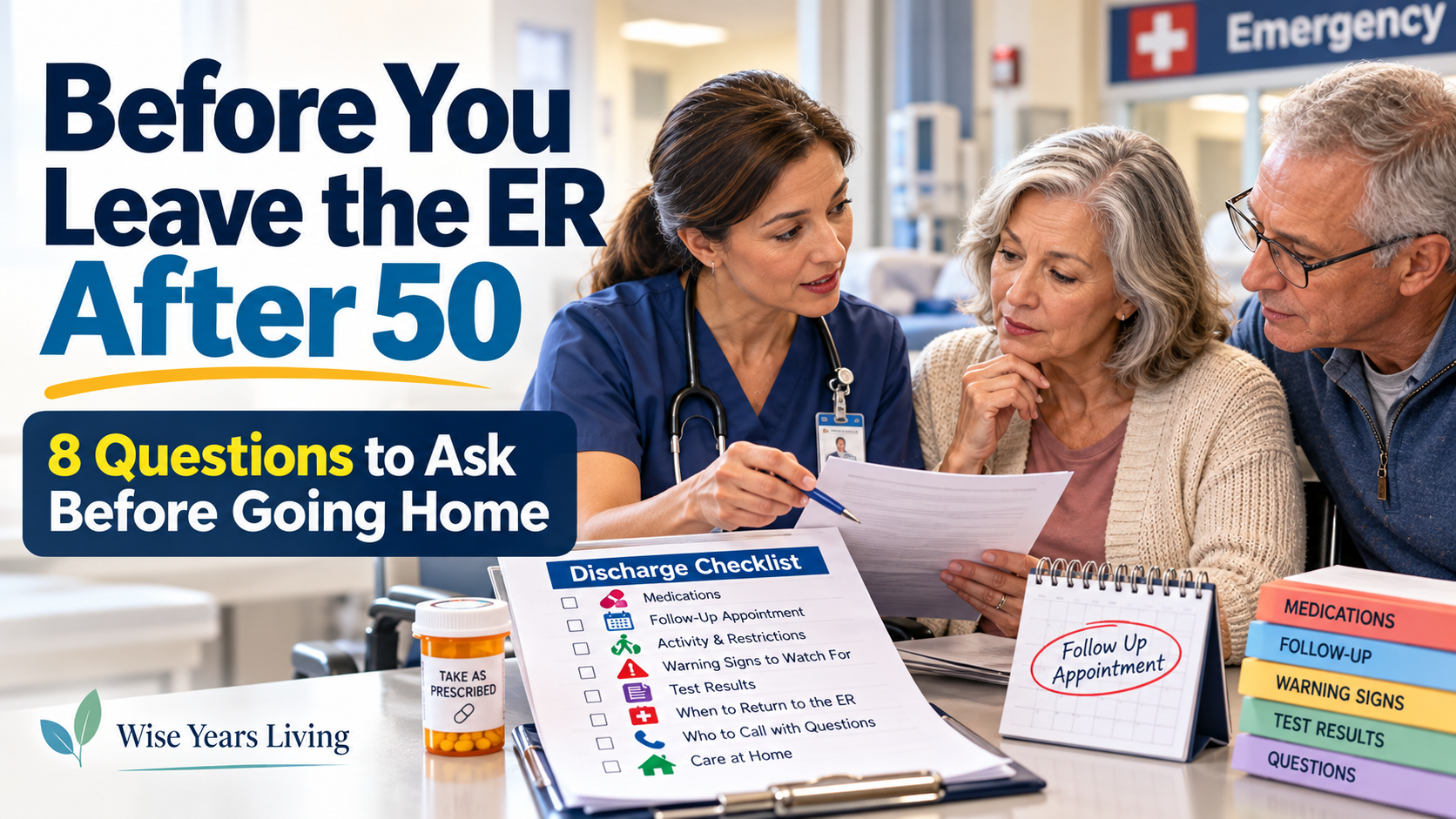 Before You Leave the ER After 50: 8 Questions to Ask