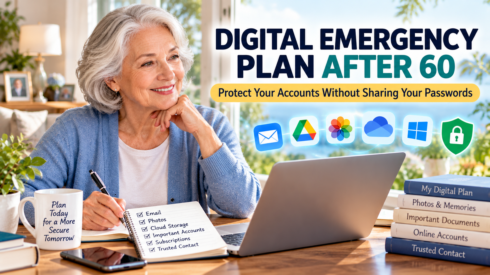 Digital Emergency Plan After 60: What Should a Trusted Person Know — Without Giving Away Your Passwords?