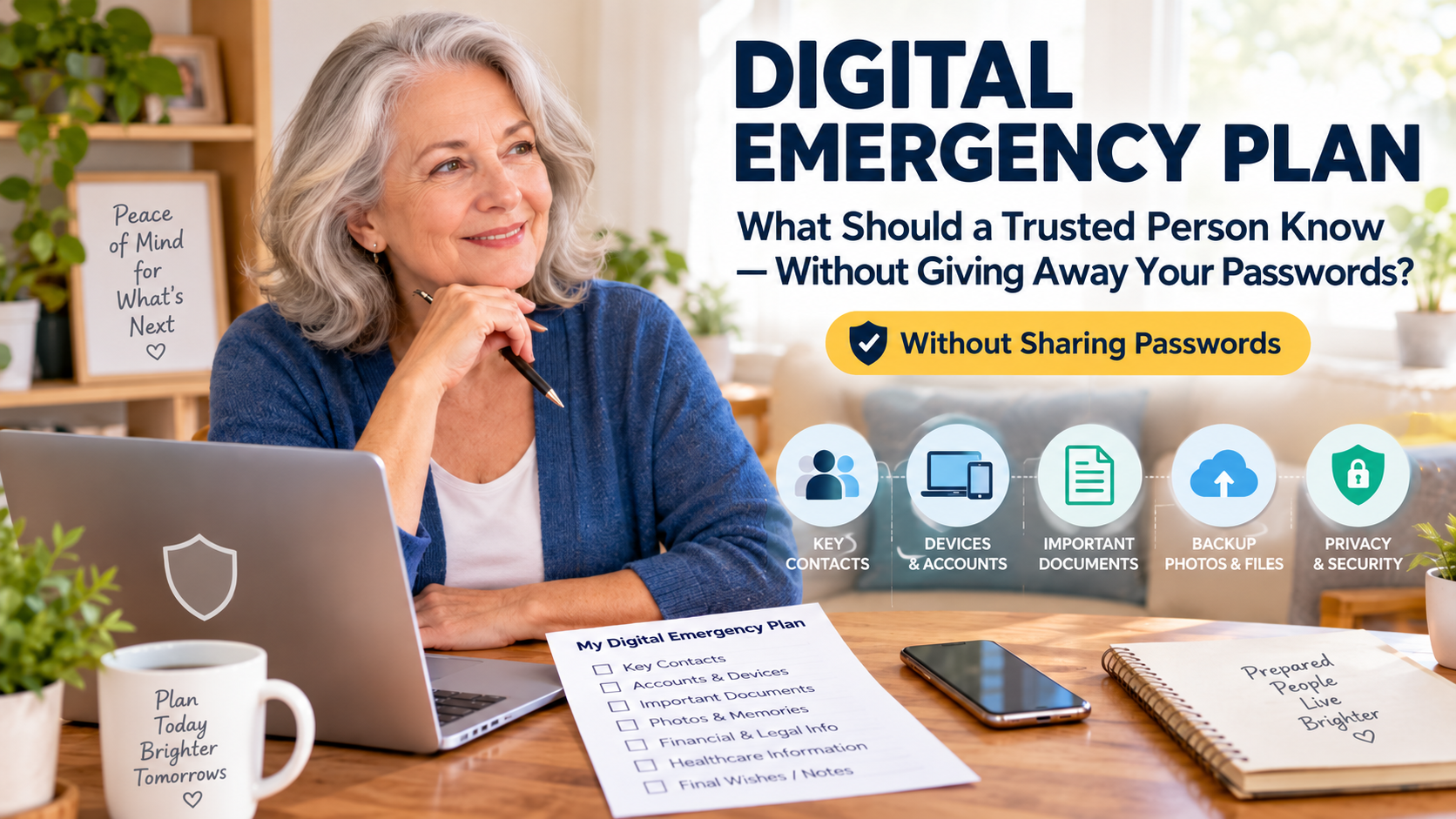 Digital Emergency Plan: What Should a Trusted Person Know Without Your Passwords?