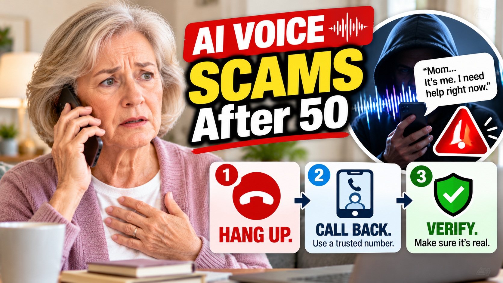 AI Voice Scams After 50: How to Verify a Family Emergency Before Sending Money