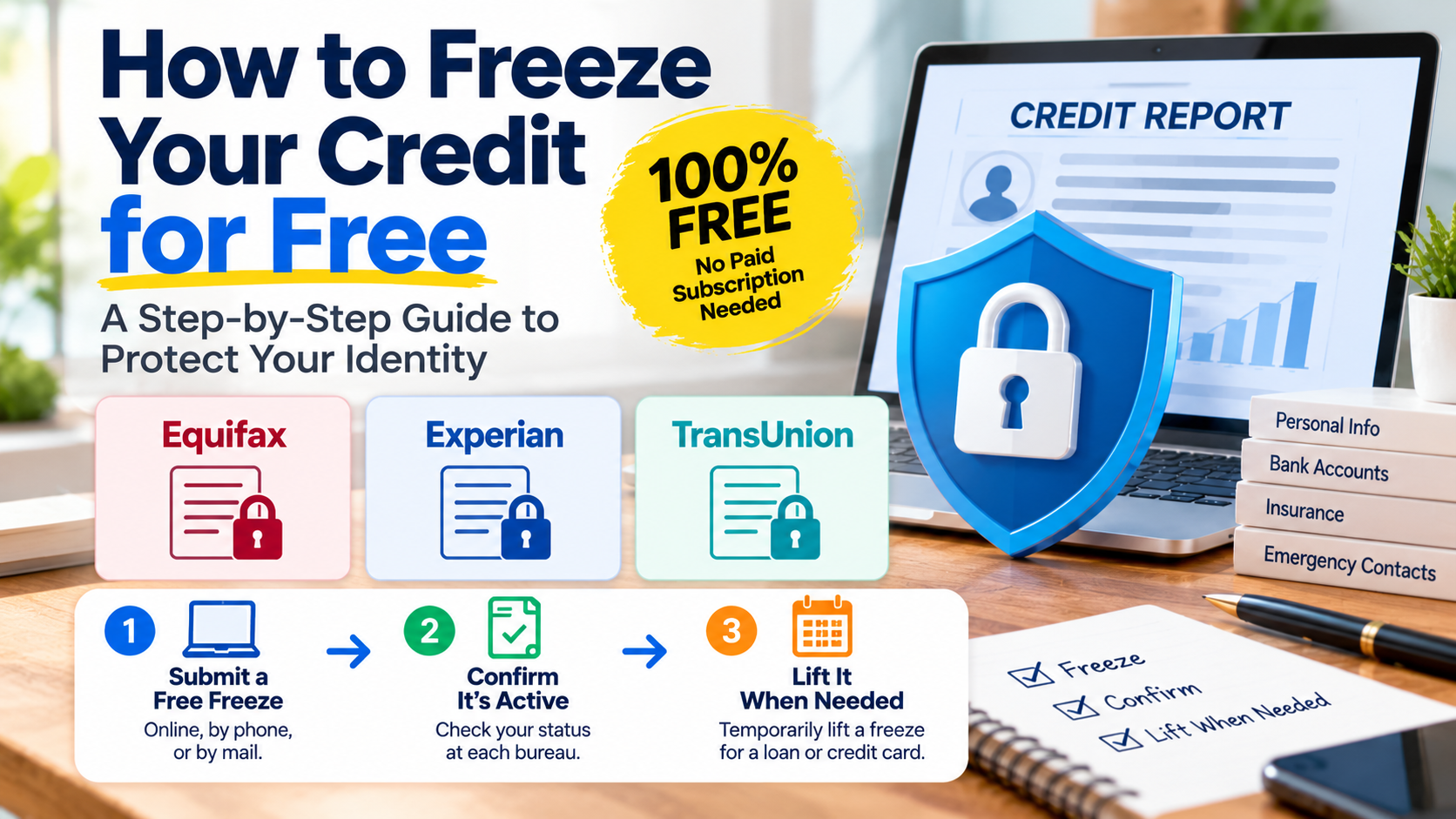How to Freeze Your Credit for Free: A Step-by-Step Guide to Protect Your Identity
